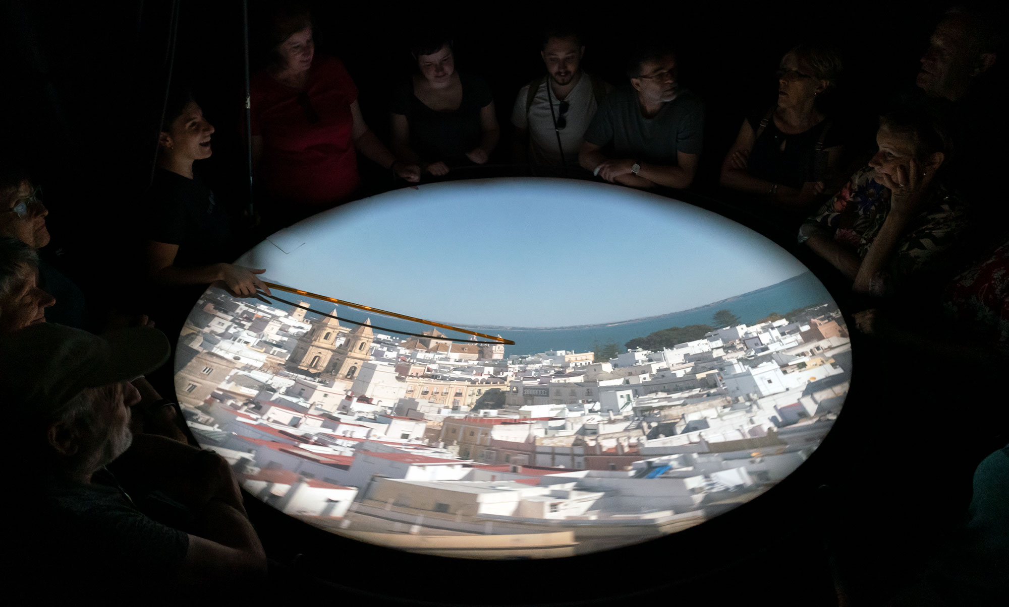 Camera obscura à la tour Tavira - Cadix, Andalousie