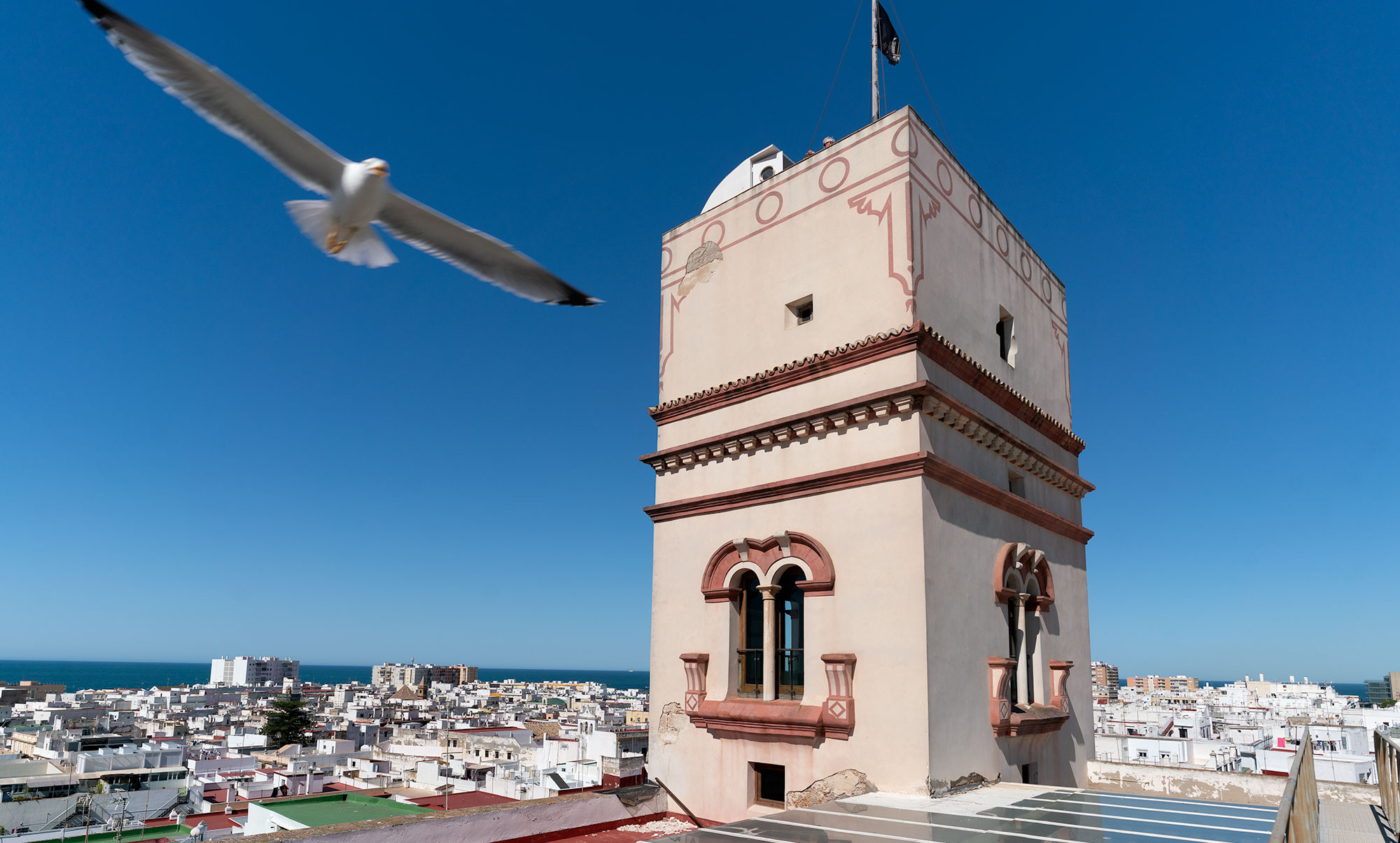 Tour Tavira dans la vieille ville de Cadix, Espagne