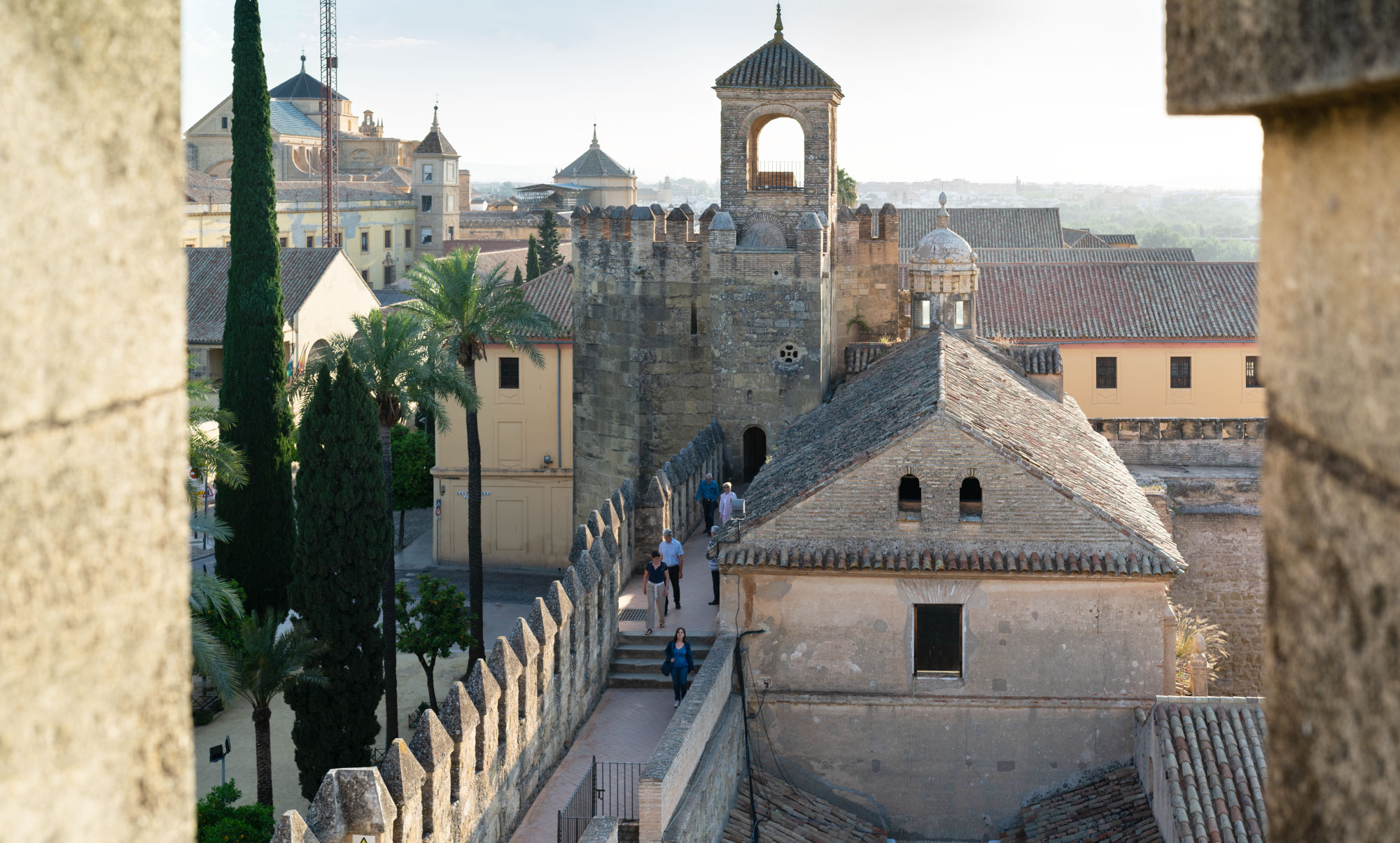 Vue de l'Alcazar de Cordoue du haut de sa tour - Espagne