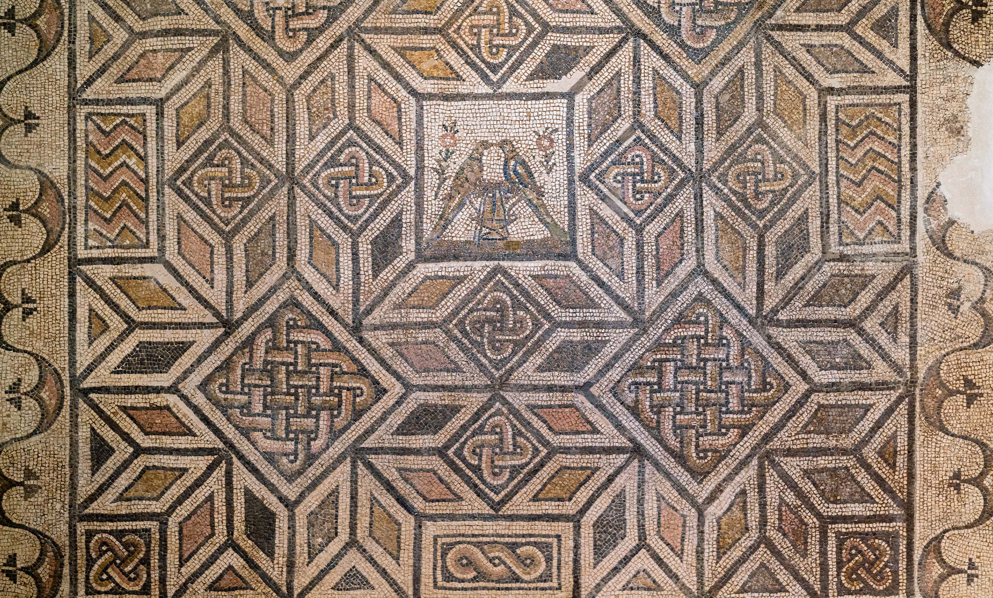 Roman mosaics at the Antiquarium – Metropol Parasol, Seville, Spain